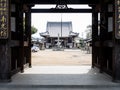 View from the entrance gates of Nankobo, temple number 55 of Shikoku pilgrimage