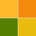 image of 4 square quadrants. green and yellow raster illustration background. four squares Royalty Free Stock Photo