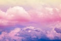 Abstract artistic soft pastel colorful cloud sky for background