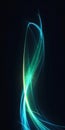 Ephemeral light zooming past closeup blue green abstract background beam body twisted flux source left top right excalibur traces