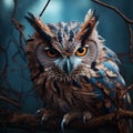 Image of abstract fantasy of owl. Bird., Wildlife Animals