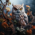 Image of abstract fantasy of owl. Bird., Wildlife Animals