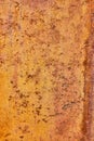 Abstract orange metal rusting background asset, brown flaking paint