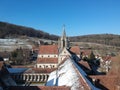 aerial view over Bebenhausen Monastery Germany Royalty Free Stock Photo