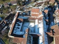 aerial view over Bebenhausen Monastery Germany Royalty Free Stock Photo