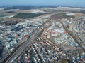 aerial view over Weil der Stadt Baden Wuerttemberg Germany Royalty Free Stock Photo