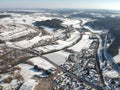 aerial view over Weil der Stadt Baden Wuerttemberg Germany Royalty Free Stock Photo