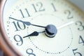 The image of the alarm clock face nine o`clock Royalty Free Stock Photo