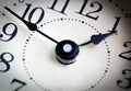 The image of the alarm clock face nine o`clock Royalty Free Stock Photo