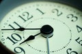 Image of the alarm clock face nine o`clock.Time concept Royalty Free Stock Photo