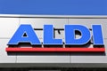 An image of a aldi supermarket Logo - Luegde/Germany - 10/01/2017