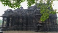 Image of Ambreshwar Shiv Temple In Heavy Rain, Full shot, Historic 11th-century Hindu temple