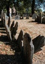 Image of American War of Independence graves seen in a famous Boston cemetery.