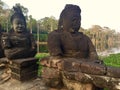 Stone statues. Hindu Mythology .Cambodia .