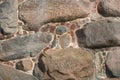 The image of an ancient wall of boulders and bricks as the background