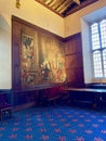 Ancient wall hangings in Westminster Abbey