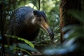 Image of anteater in the forest on natural background. Wild Animals. Illustration. Generative AI