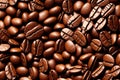 The image appears to be a pile of coffee beans. Royalty Free Stock Photo