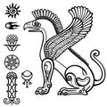 Image of Assyrian winged animal.