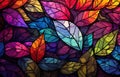 Image of autumn-colored leaves for downloading as a wallpaper, perfect for autumn and nature. Generative AI