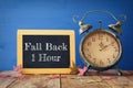 Image of autumn Time Change. Fall back concept Royalty Free Stock Photo