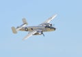 B-25 Mitchell Bomber flying on clear sky