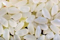 Background of grains of cereals of white raw rice