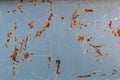 Rusty blue metal surface background texture structure texture Royalty Free Stock Photo