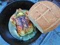 Iron Dutch Oven Cooking, Rosemary Chicken and Crusty Artisan Wheat Bread