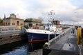 Ship at the Ballard Locks Royalty Free Stock Photo