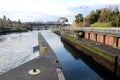 Ballard Locks at Seattle Royalty Free Stock Photo