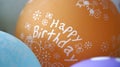 Image of balloon with Happy Birthday text on it Royalty Free Stock Photo