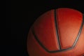 Image of basketball dark background