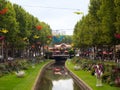 Image of the Basse river in Perpignan. Royalty Free Stock Photo