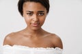 Image of beautiful african american woman posing and looking at camera Royalty Free Stock Photo