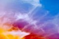 The image of Beautiful colorful soft focus of cloud and sky Royalty Free Stock Photo