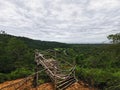 Image of beautiful green landscape at the peak Bukit Merah Karambunai,Sabah. Royalty Free Stock Photo