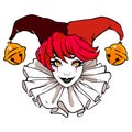 Image of a beautiful joker girl