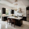 Beautiful Nook and Kitchen in Luxury Home Royalty Free Stock Photo