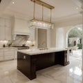 Beautiful Nook and Kitchen in Luxury Home Royalty Free Stock Photo