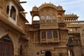 This is an image of beautiful old and ancient buildings of maharaja palace in jaisalmer rajasthan india