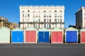 Colorful Brighton beach huts Royalty Free Stock Photo