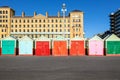 Colorful Brighton beach huts Royalty Free Stock Photo