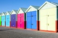 Colorful Brighton beach huts Royalty Free Stock Photo