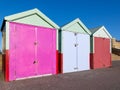 Colorful Brighton beach huts Royalty Free Stock Photo