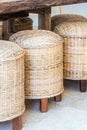 Unique chair made from hard rattan