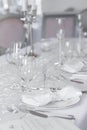 Image of beautiful wedding table set Royalty Free Stock Photo