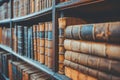 antique law books collection Royalty Free Stock Photo