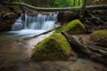 Image beauty forest nature waterfall in forest