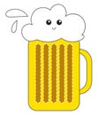 Image of beer, vector or color illustration